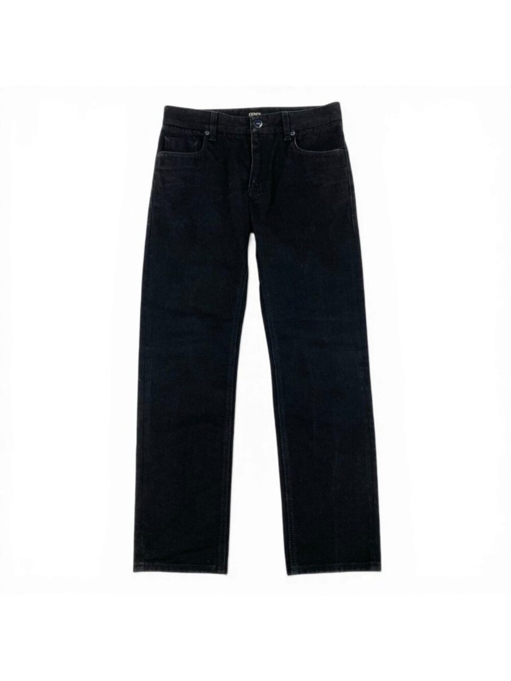Fendi Zucca Decoration Denim Pants Jeans 30 Black